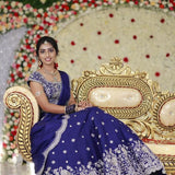 RoyalBlue Embroidered Lehenga Choli