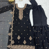 PURE SOFT CRUNCHY SILK FABRIC TOP WITH DUPPTA
