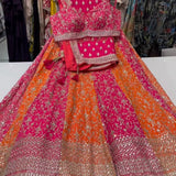 Bridal Multy Coloured Lehenga Choli