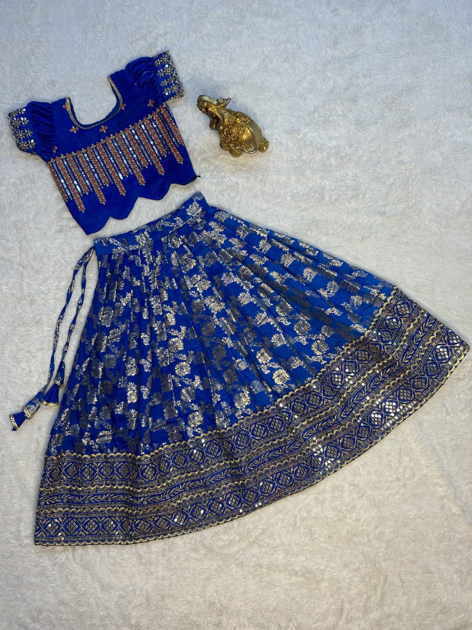 Kids Festive Silk Lehenga Choli