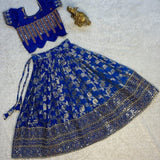 Kids Festive Silk Lehenga Choli