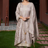 Festive Vichitra Silk Straight Suit