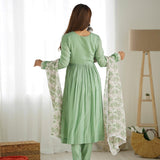 Pistachio Hevay Romansilk Kurta