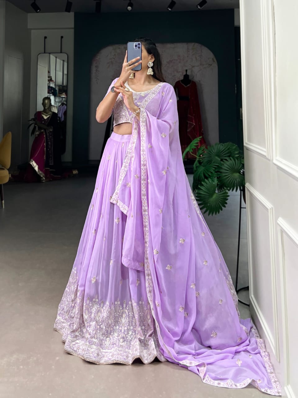 Lavender Bridesmaid Lehenga Choli Collection