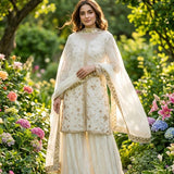 Premium Embroidered Top Plazzo