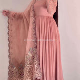 Designer Heavy Chinon Silk Anarkali Gown