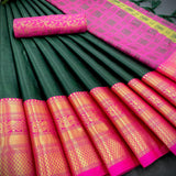 Launching mercerised cotton silk Saree