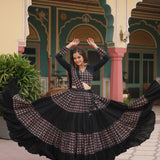 Traditional Black Navratri Lehenga