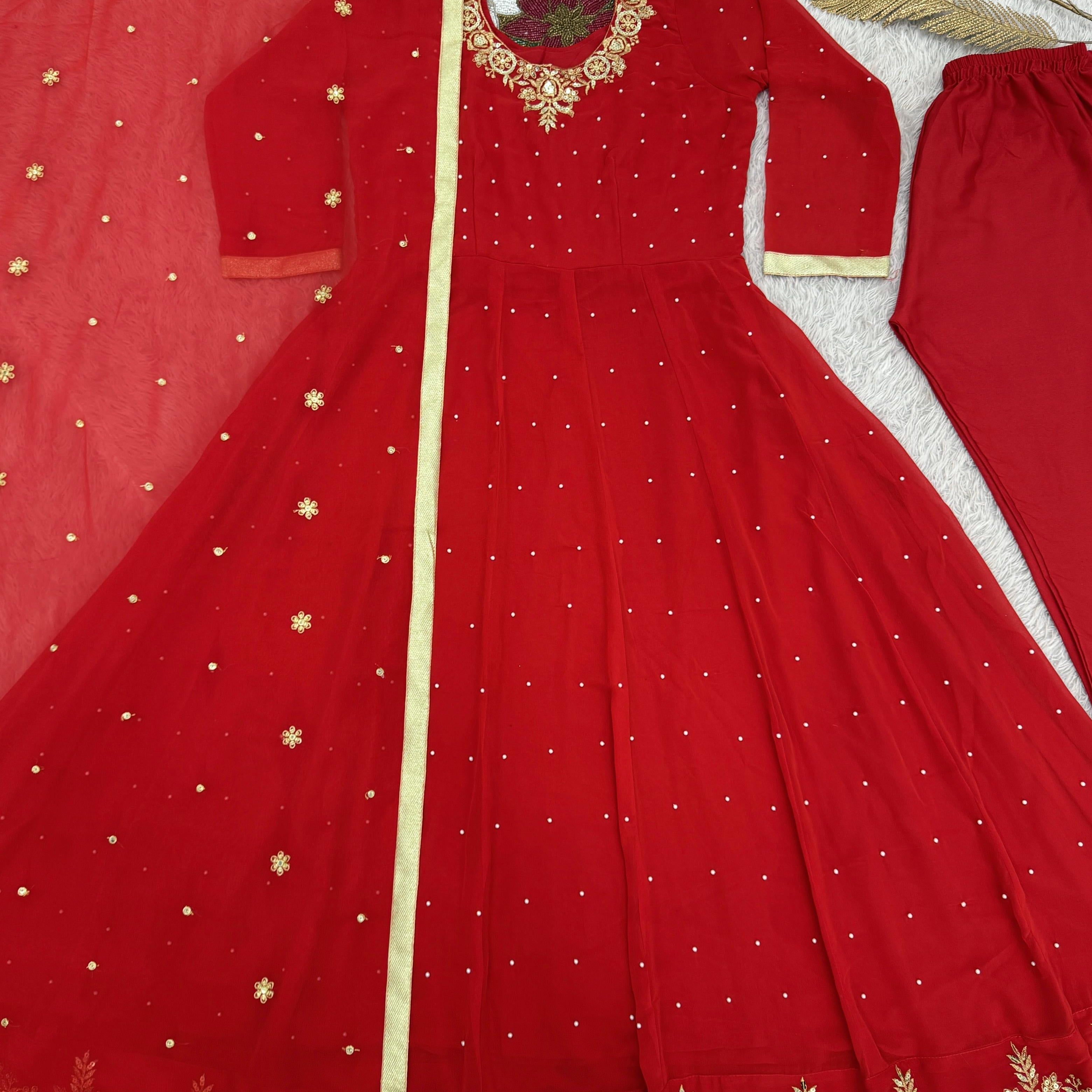 Festive Embroidered Anarkali Gown