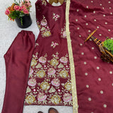 Exclusive Pure Heavy Organza Suit