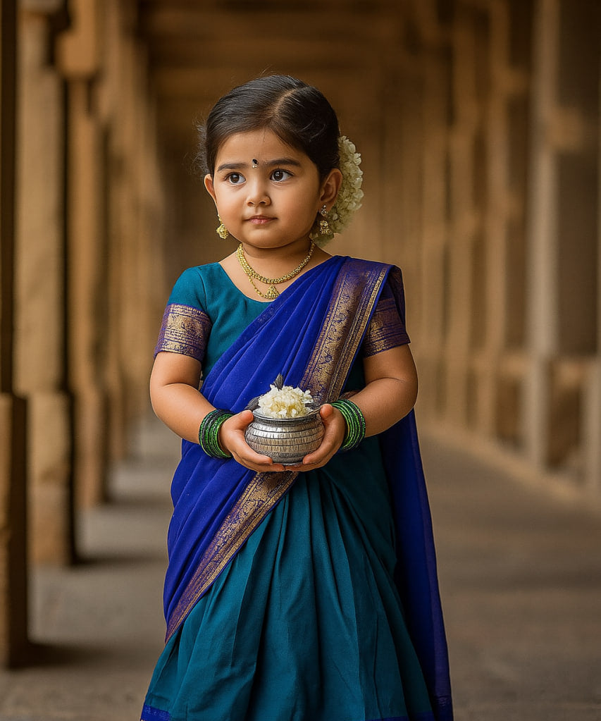 Beautiful Kids South Indian Lehenga