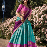 Kanchipuram Silk Zari Weaving Lehenga