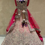 Heavy bridal wedding lahenga