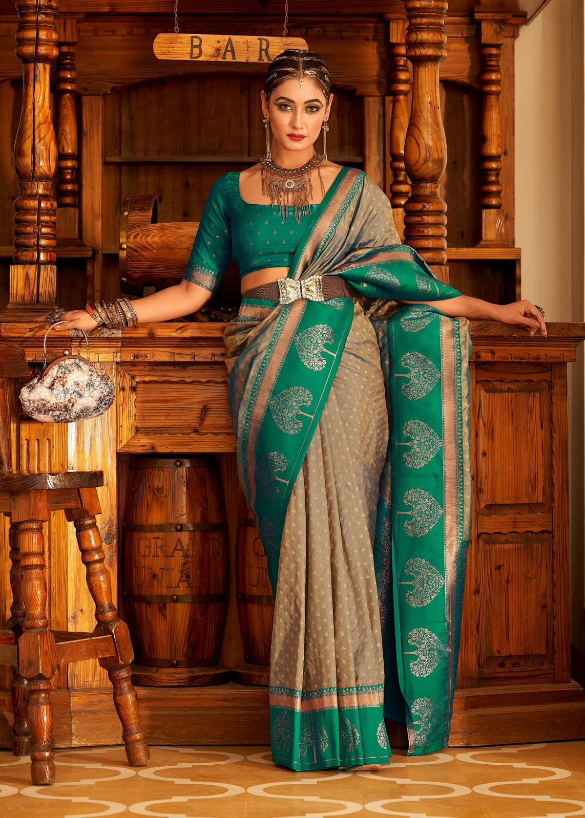 Soft Banarasi Paithani Silk Saree