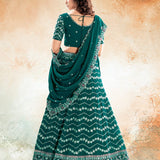 Jade Green Sequence Work Lehenga