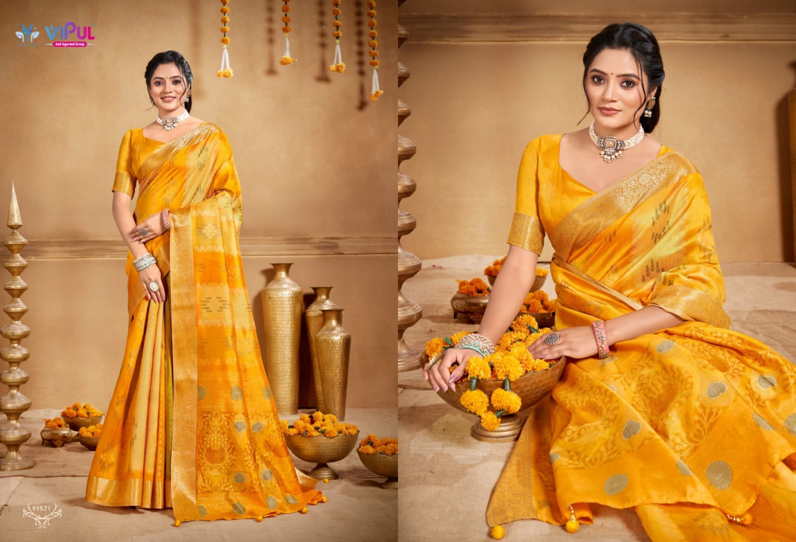 Festive Angora Silk Saree