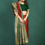 Elegance Pithani Soft SIlk Saree