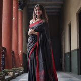 HANDWOVEN PURE MERCERISED COTTON SAREE