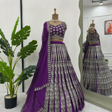 Purple Heavy Boutique Lehenga Choli