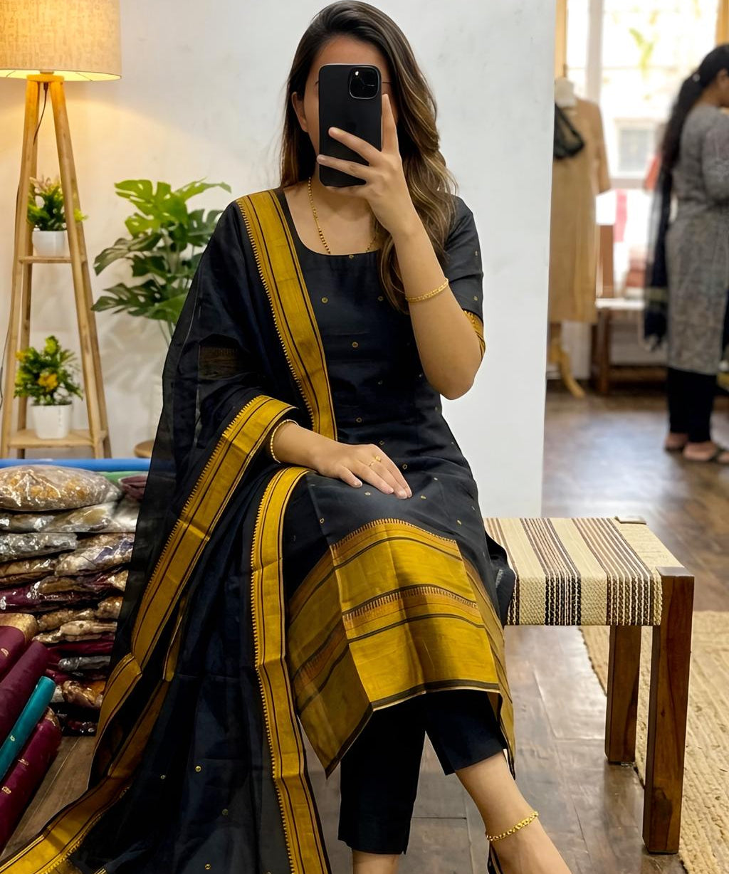 Traditional Silk Straight Kurti