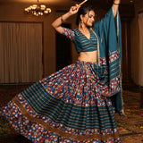Festive Crepe Printed Lehenga Choli