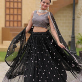 Traditional Heritage Faux Georgette Lehenga