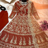 Designer Party Wear Look  Embroidery Work Gown