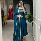 Shiddat Chanderi Anarkali Dress