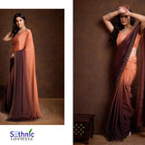 Trendy Swarovski Partywear Saree Collection