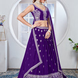 Light Purpel Heavy Lehenga Choli