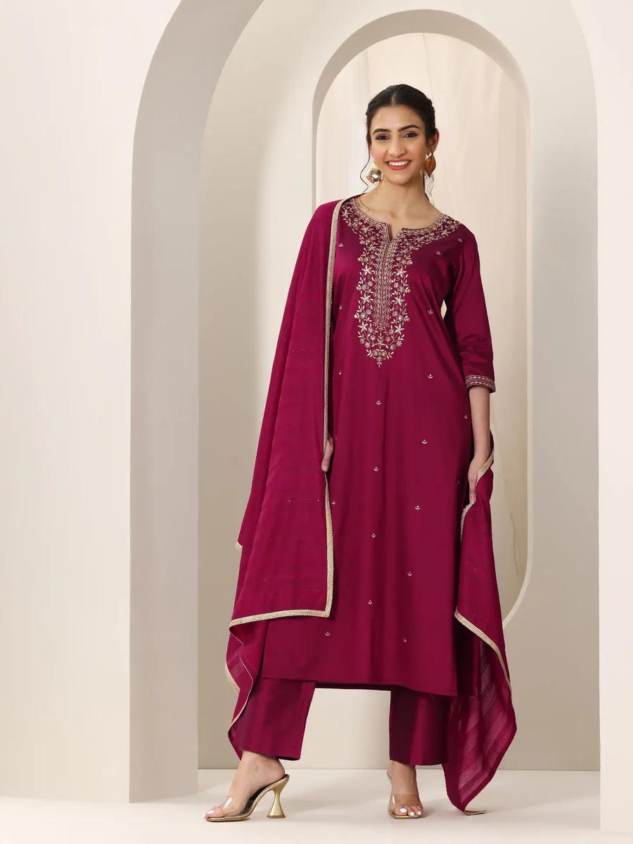 Designer Roman Silk Straight Kurti