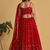 Stylish Red Designer Lehenga