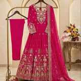 Stunning Embroidered Georgette Gown