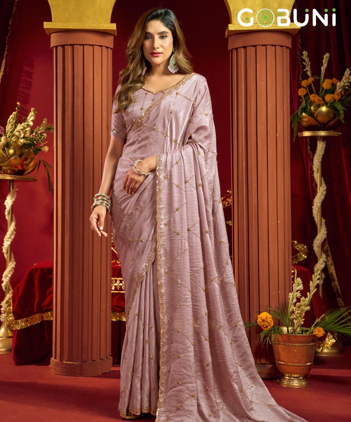 Sania Premium Velvet Bliss Saree