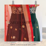 Dark green Lehenga