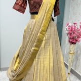 Elegant Traditional Half Half Lehenga