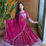 Faux Georgette Sequance Lehengha Choli