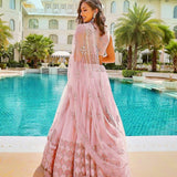 Preety Pink Soft Silk Lehenga