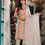 Khazana Chanderi silk print Suit