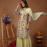 Featuring beautiful Set with short anarkali top