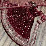 Beautiful Designer Anarkali Velvet Suit