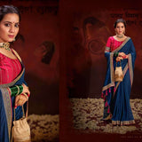 Vichitra Bluming Swarovski Work Saree