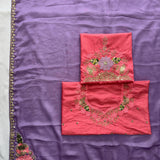 Purple Soft Rangoli Silk Saree