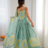 Pretty Floral Printed Anarkali Suit