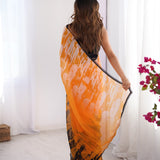 Abstract Designer Georgette Saree