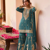 Stunning Purva Chinon Top Sharara