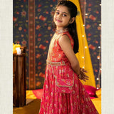 Printed Designer Kids Gown