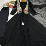Black Designer Georgette Gown