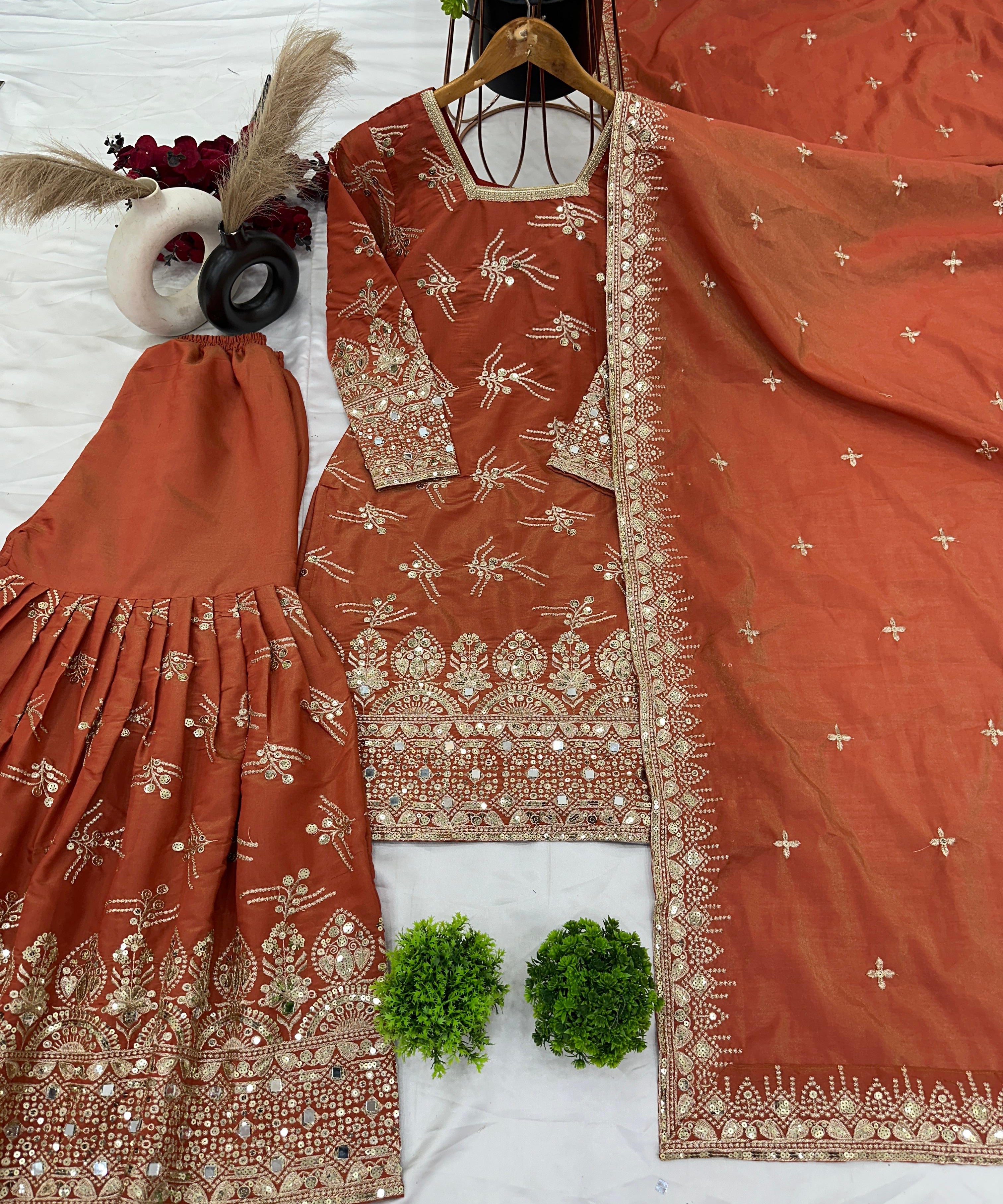 Presenting New Collection in Simmer Silk Gown