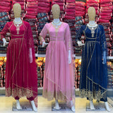 Attractive Faux Georgette Anarkali Suit